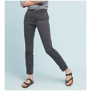 Anthropologie Striped Chino Trousers